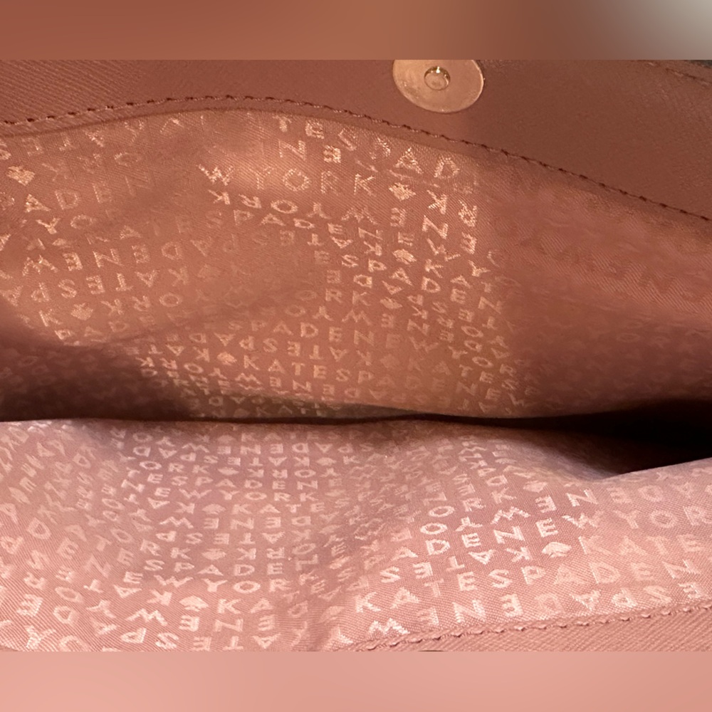 Kate Spade Laurel Way Leighann Crossbody Handbag Mauve EUC - Picture 7 of 11